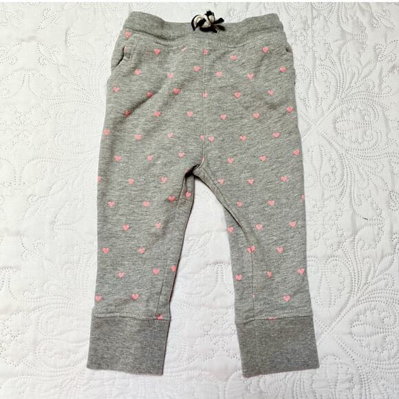 Crewcuts Heart Print Joggers Size 2 - Picture 2 of 4